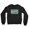 Victory Monday Philly Midweight French Terry Crewneck Sweatshirt-Black-Allegiant Goods Co. Vintage Sports Apparel