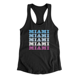 Miami Repeat Women's Racerback Tank-Allegiant Goods Co. Vintage Sports Apparel