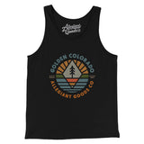 Golden Colorado Retro Badge Men/Unisex Tank Top-Black-Allegiant Goods Co. Vintage Sports Apparel