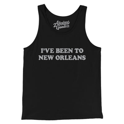 I've Been To New Orleans Men/Unisex Tank Top-Black-Allegiant Goods Co. Vintage Sports Apparel