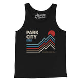 Park City Utah Men/Unisex Tank Top-Black-Allegiant Goods Co. Vintage Sports Apparel
