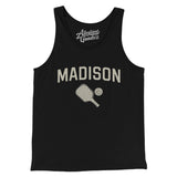 Madison Pickleball Men/Unisex Tank Top-Black-Allegiant Goods Co. Vintage Sports Apparel