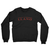 Actually It's Pronounced Llano Midweight French Terry Crewneck Sweatshirt-Black-Allegiant Goods Co. Vintage Sports Apparel