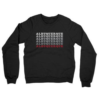 Albuquerque Repeat Midweight French Terry Crewneck Sweatshirt-Allegiant Goods Co. Vintage Sports Apparel