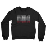 Albuquerque Repeat Midweight French Terry Crewneck Sweatshirt-Black-Allegiant Goods Co. Vintage Sports Apparel