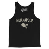 Indianapolis Pickleball Men/Unisex Tank Top-Black-Allegiant Goods Co. Vintage Sports Apparel