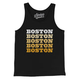 Boston Repeat Men/Unisex Tank Top-Black-Allegiant Goods Co. Vintage Sports Apparel