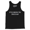 I've Been To Dallas Men/Unisex Tank Top-Black-Allegiant Goods Co. Vintage Sports Apparel