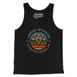 Lander Wyoming Retro Badge Men/Unisex Tank Top-Allegiant Goods Co. Vintage Sports Apparel