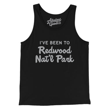 I've Been To Redwood National Park Men/Unisex Tank Top-Black-Allegiant Goods Co. Vintage Sports Apparel
