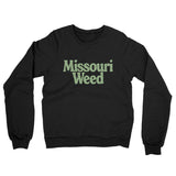 Missouri Weed Midweight French Terry Crewneck Sweatshirt-Black-Allegiant Goods Co. Vintage Sports Apparel