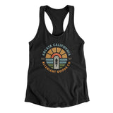 Arcata California Retro Badge Women's Racerback Tank-Black-Allegiant Goods Co. Vintage Sports Apparel