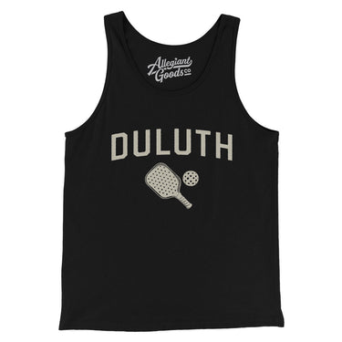 Duluth Pickleball Men/Unisex Tank Top-Black-Allegiant Goods Co. Vintage Sports Apparel