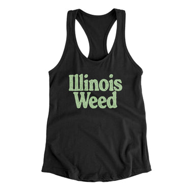 Illinois Weed Women's Racerback Tank-Allegiant Goods Co. Vintage Sports Apparel