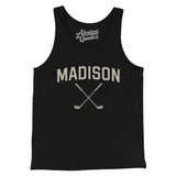 Madison Golf Men/Unisex Tank Top-Black-Allegiant Goods Co. Vintage Sports Apparel
