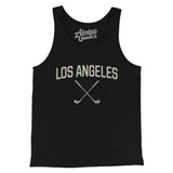 Los Angeles Golf Men/Unisex Tank Top-Black-Allegiant Goods Co. Vintage Sports Apparel