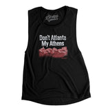 Don't Atlanta My Athens Women's Flowey Scoopneck Muscle Tank-Black-Allegiant Goods Co. Vintage Sports Apparel