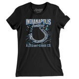 Indianapolis Football Throwback Mascot Women's T-Shirt-Allegiant Goods Co. Vintage Sports Apparel