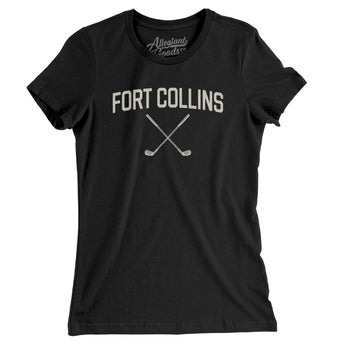 Fort Collins Golf Women's T-Shirt-Black-Allegiant Goods Co. Vintage Sports Apparel