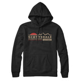 Scottsdale Mountain Sunset Hoodie-Black-Allegiant Goods Co. Vintage Sports Apparel
