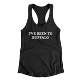 I've Been To Buffalo Women's Racerback Tank-Allegiant Goods Co. Vintage Sports Apparel