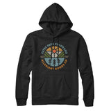 Estes Park Colorado Retro Badge Hoodie-Black-Allegiant Goods Co. Vintage Sports Apparel