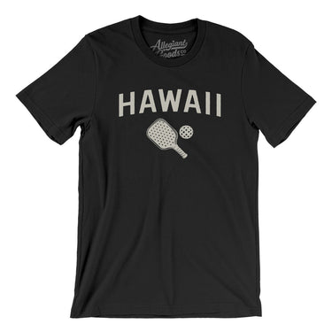 Hawaii Pickleball Men/Unisex T-Shirt-Black-Allegiant Goods Co. Vintage Sports Apparel