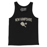 New Hampshire Pickleball Men/Unisex Tank Top-Black-Allegiant Goods Co. Vintage Sports Apparel
