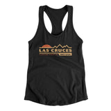 Las Cruces Mountain Sunset Women's Racerback Tank-Black-Allegiant Goods Co. Vintage Sports Apparel