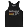 San Francisco Cycling Men/Unisex Tank Top-Black-Allegiant Goods Co. Vintage Sports Apparel