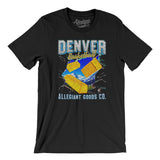 Denver Basketball Throwback Mascot Men/Unisex T-Shirt-Black-Allegiant Goods Co. Vintage Sports Apparel