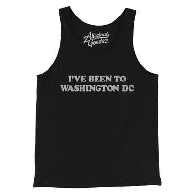 I've Been To Washington Dc Men/Unisex Tank Top-Black-Allegiant Goods Co. Vintage Sports Apparel