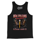 New Orleans Basketball Throwback Mascot Men/Unisex Tank Top-Allegiant Goods Co. Vintage Sports Apparel