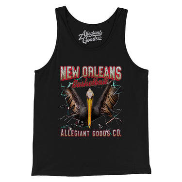 New Orleans Basketball Throwback Mascot Men/Unisex Tank Top-Allegiant Goods Co. Vintage Sports Apparel