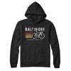 Baltimore Cycling Hoodie-Black-Allegiant Goods Co. Vintage Sports Apparel