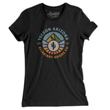Tucson Arizona Retro Badge Women's T-Shirt-Black-Allegiant Goods Co. Vintage Sports Apparel