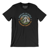 Juneau Alaska Retro Badge Men/Unisex T-Shirt-Black-Allegiant Goods Co. Vintage Sports Apparel