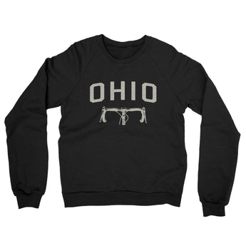 Ohio Cycling Midweight French Terry Crewneck Sweatshirt-Black-Allegiant Goods Co. Vintage Sports Apparel