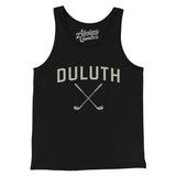 Duluth Golf Men/Unisex Tank Top-Black-Allegiant Goods Co. Vintage Sports Apparel
