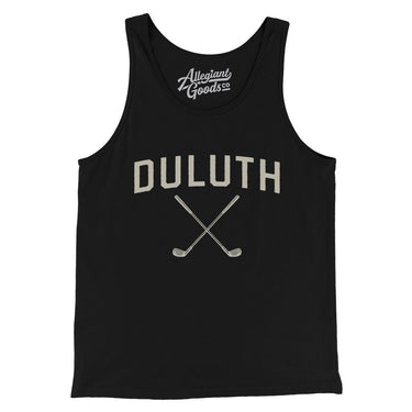 Duluth Golf Men/Unisex Tank Top-Black-Allegiant Goods Co. Vintage Sports Apparel