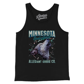 Minnesota Basketball Throwback Mascot Men/Unisex Tank Top-Allegiant Goods Co. Vintage Sports Apparel