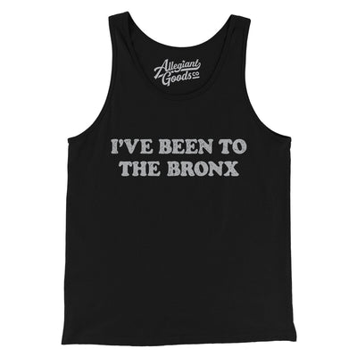 I've Been To The Bronx Men/Unisex Tank Top-Black-Allegiant Goods Co. Vintage Sports Apparel