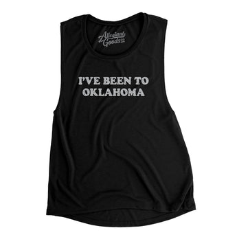 I've Been To Oklahoma Women's Flowey Scoopneck Muscle Tank-Allegiant Goods Co. Vintage Sports Apparel