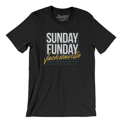 Sunday Funday Jacksonville Men/Unisex T-Shirt-Black-Allegiant Goods Co. Vintage Sports Apparel