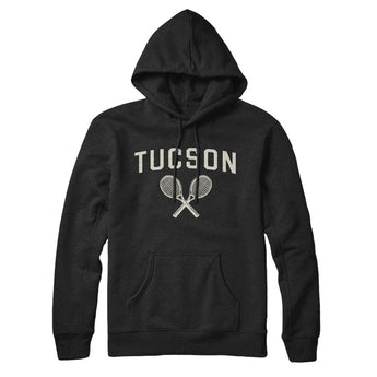 Tucson Tennis Hoodie-Black-Allegiant Goods Co. Vintage Sports Apparel