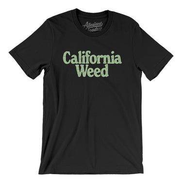 California Weed Men/Unisex T-Shirt-Black-Allegiant Goods Co. Vintage Sports Apparel