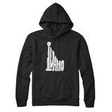 Idaho State Shape Text Hoodie-Allegiant Goods Co. Vintage Sports Apparel