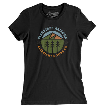 Flagstaff Arizona Retro Badge Women's T-Shirt-Allegiant Goods Co. Vintage Sports Apparel