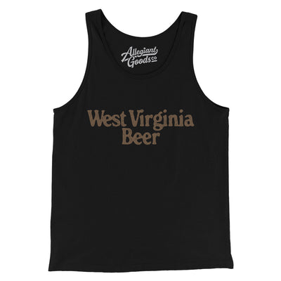 West Virginia Beer Men/Unisex Tank Top-Black-Allegiant Goods Co. Vintage Sports Apparel