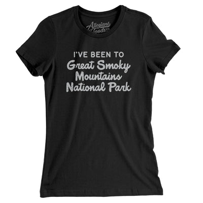 I've Been To Great Smoky Mountains National Park Women's T-Shirt-Black-Allegiant Goods Co. Vintage Sports Apparel